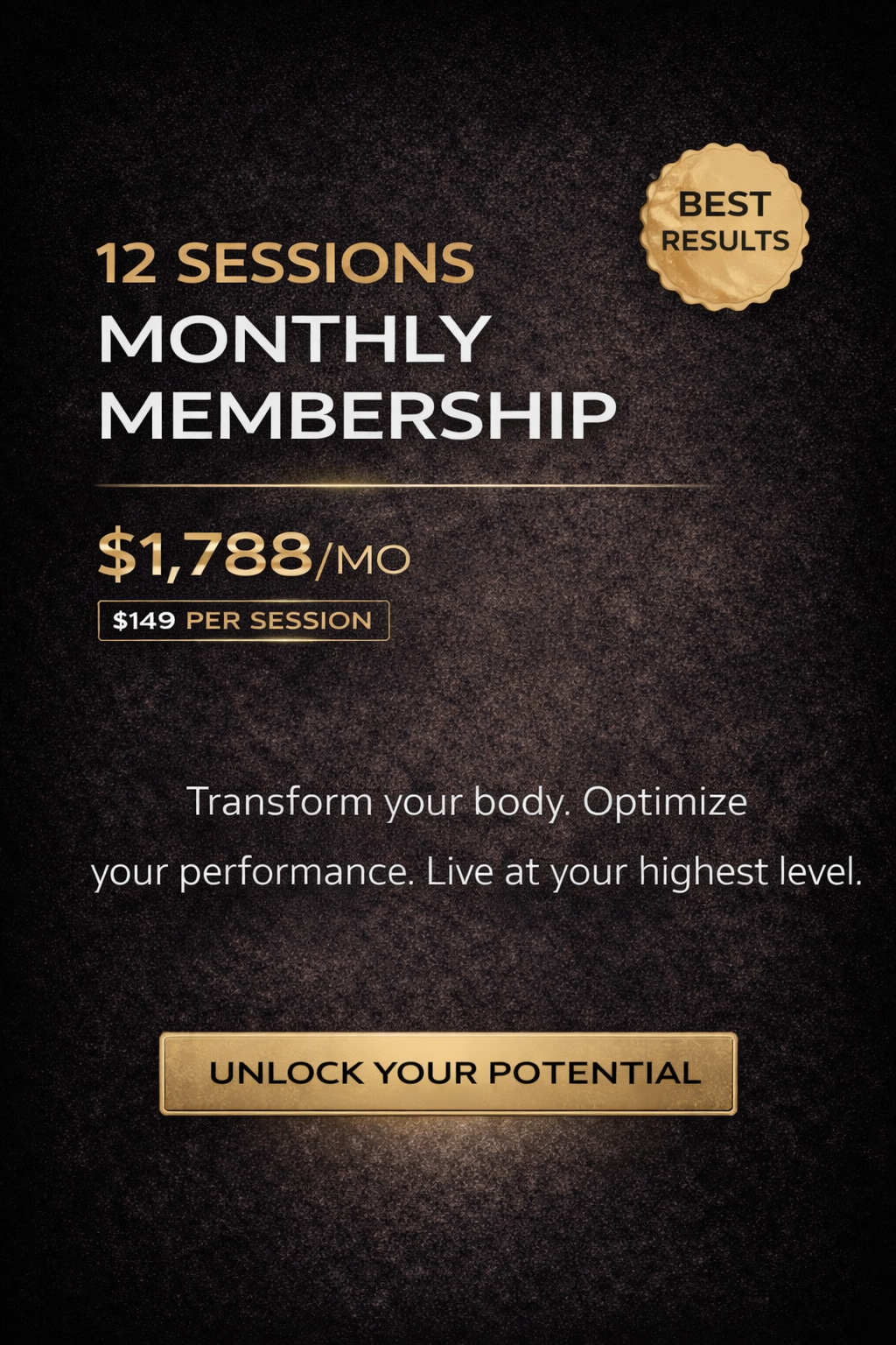 12 Sessions Monthly Membership